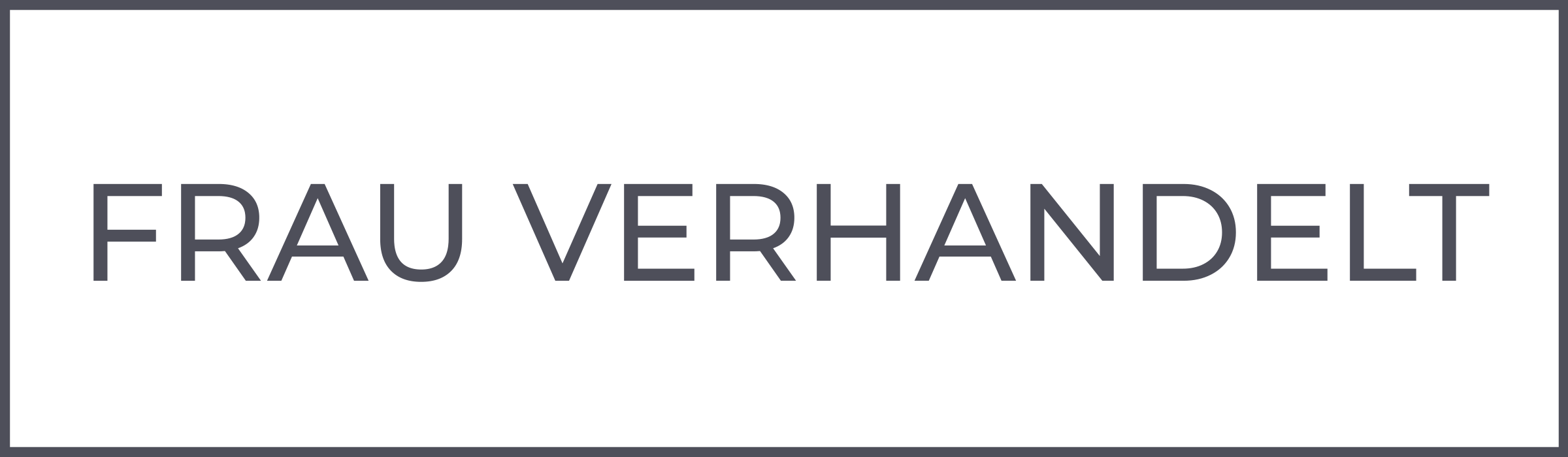 FRAU VERHANDELT Logo